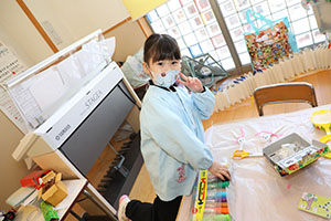 作品展の制作活動　すみれ