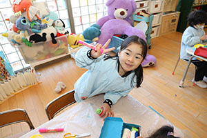 作品展の制作活動　すみれ