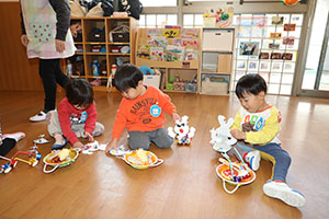 完成した作品で遊びました🎵　ぺんぎん