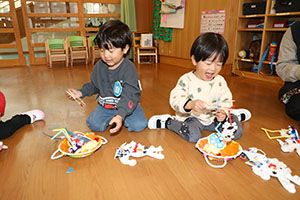 完成した作品で遊びました🎵　ぺんぎん