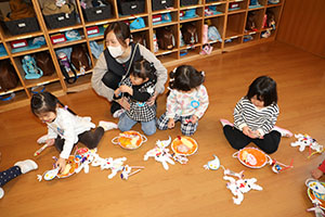 完成した作品で遊びました🎵　ぺんぎん