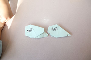 折り紙に挑戦！　さくら