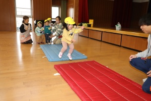 体操教室　楽しかったね　あひる