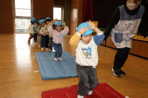 体操教室　楽しかったね　ぺんぎん