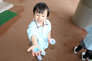 氷ができたよ　ばら