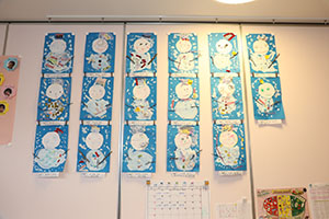 作品展参観が行われました　あひる・ひよこ・ぺんぎん組　NO．1