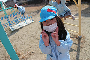 お散歩へでかけました　さくら・りす