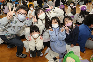 八郷小学校で交流会がありました