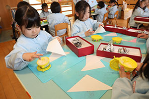 お団子の制作　きりん