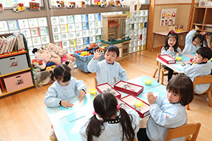 お団子の制作　きりん