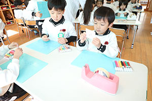 科学教室「色の不思議」　A・B・C