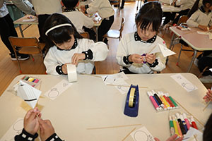 科学教室「色の不思議」　A・B・C