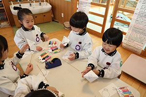 科学教室「色の不思議」　A・B・C