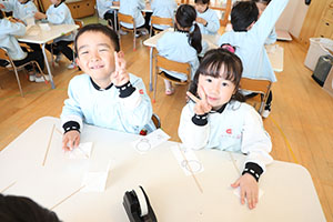 科学教室「色の不思議」　A・B・C