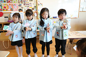 科学教室「色の不思議」　A・B・C