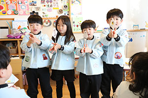 科学教室「色の不思議」　A・B・C