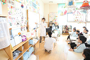 科学教室「色の不思議」　A・B・C