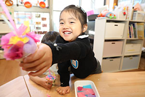 お花の制作　ぺんぎん