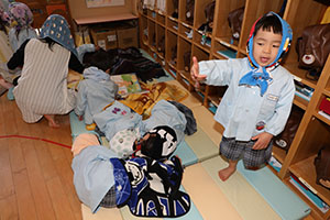 足湯♨気持ちよかったね　こあら（ひよこ）