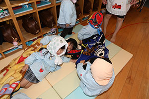 足湯♨気持ちよかったね　こあら（ひよこ）