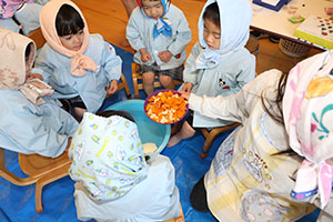 足湯♨気持ちよかったね　こあら（ひよこ）