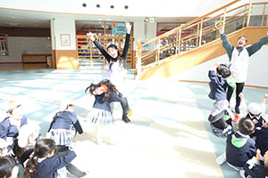 リレー楽しかったね　きりん・うさぎ・B