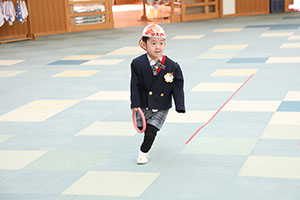 リレー楽しかったね　きりん・うさぎ・B