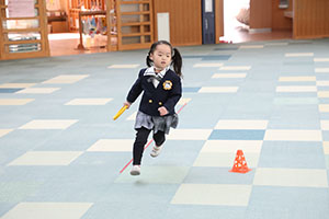 リレー楽しかったね　きりん・うさぎ・B