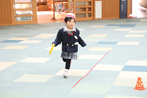 リレー楽しかったね　きりん・うさぎ・B