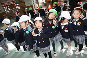 リレー楽しかったね　きりん・うさぎ・B