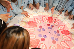 年中組の科学教室「鏡の不思議」　ひまわり・さくら・たんぽぽ