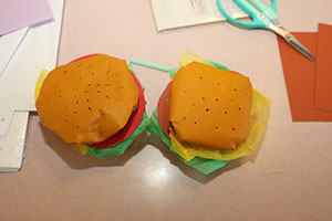 ハンバーガーの制作　ばら