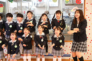 動画の撮影がありました　年長