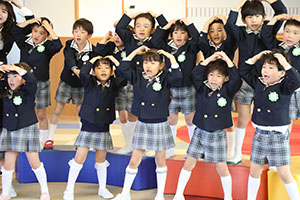 動画の撮影がありました　年長