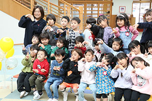 わくわくパーティ　集合写真の様子