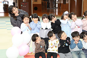 わくわくパーティ　集合写真の様子