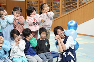 わくわくパーティ　集合写真の様子