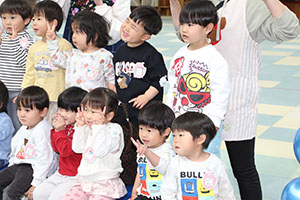 わくわくパーティ　集合写真の様子