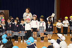 がんばりマンカード　表彰式　年中組