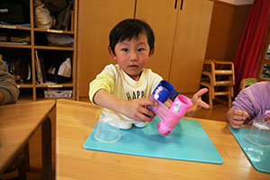 双眼鏡の制作　あひる