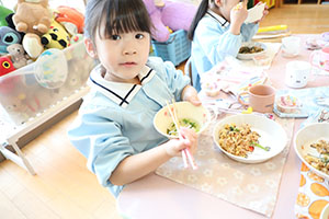 育てたカブいただきます　すみれ