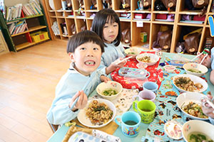 育てたカブいただきます　すみれ