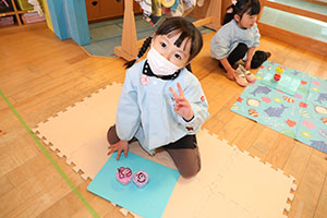 ケーキバイキングごっこ　ぱんだ