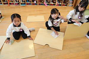 みんなで大掃除　C・うさぎ