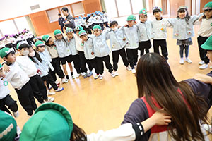 3月生まれのお誕生会 　ードッジボールー　　年長