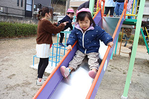 お散歩楽しかったね　ひよこ