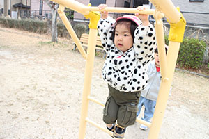 お散歩楽しかったね　ひよこ