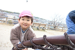 お散歩楽しかったね　ひよこ