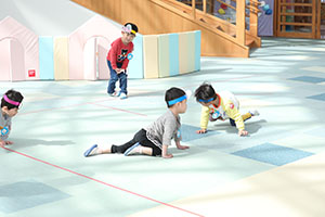 リズム遊び　「森の中の発表会」♪　2歳児クラス