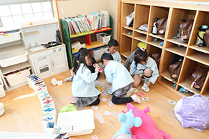 仲良く遊びました　さくら・ひよこ